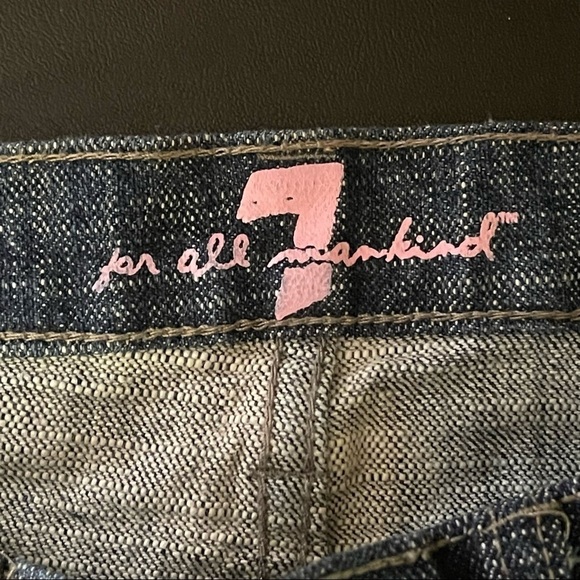 7 FAMK Bootcut Low Rise Mildly Distressed Jeans - Picture 14 of 14